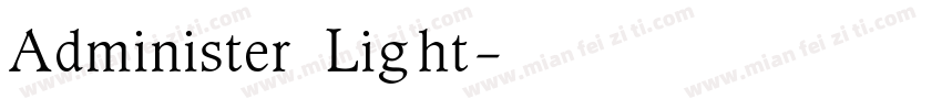 Administer Light字体转换